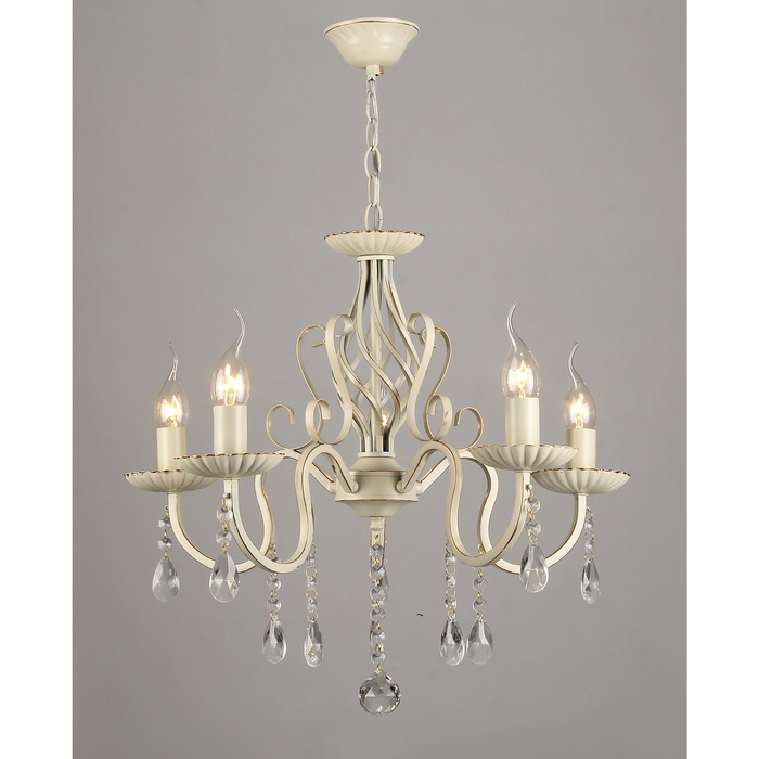 Люстра "Дарьяна" 5x60Вт E27 белый 54x54x71 см.