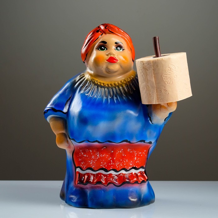 Держатель для бумажных полотенец "Кухарка" светлая 42см