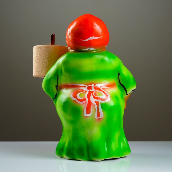 Держатель для бумажных полотенец "Кухарка" тёмная 42см