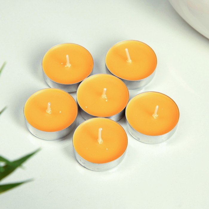 Набор чайных свечей ароматизированных "Фрукты", 5штук, микс