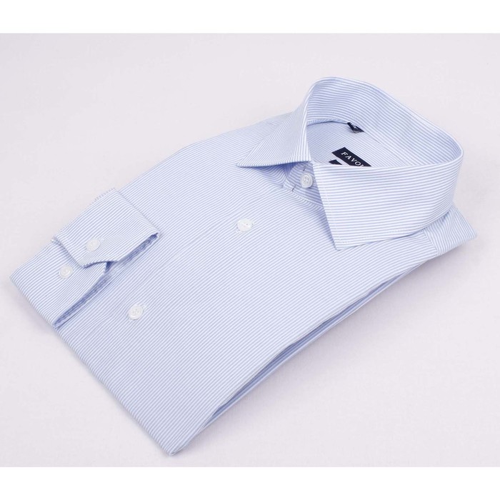 Сорочка приталенная мужская  R103145_FAV цвет голубой, р-р 41