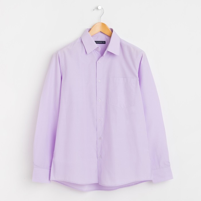 Сорочка классическая мужская  106165_FAV цвет сирень, р-р 45