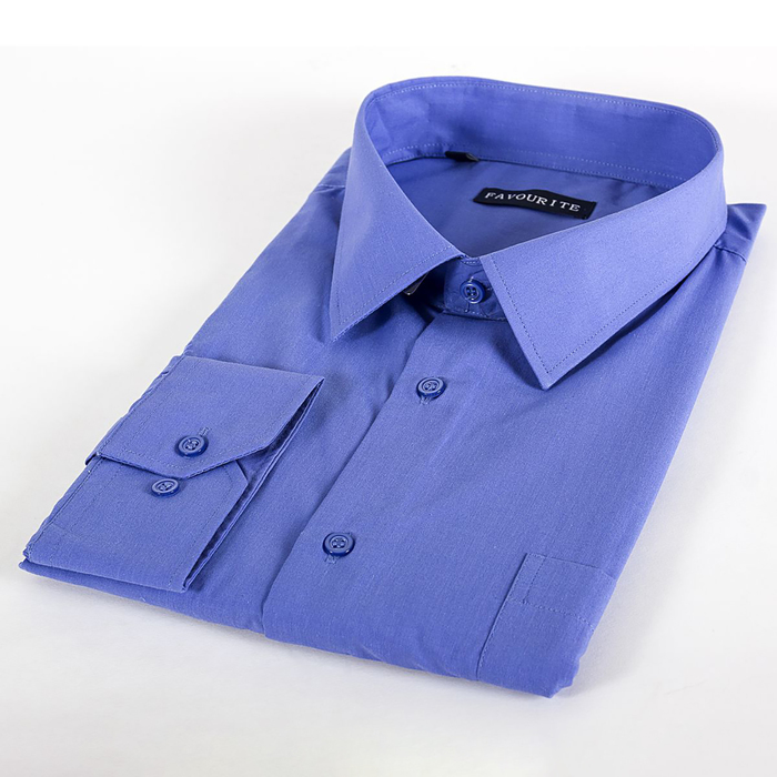 Сорочка классическая мужская  GDF0401_FAV цвет синий, р-р 49