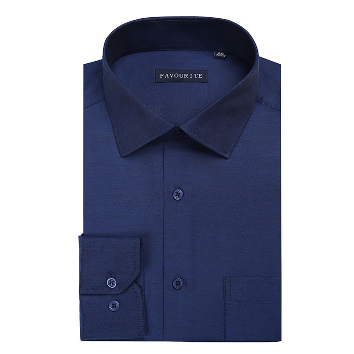Сорочка классическая мужская  EF0501_FAV цвет синий, р-р 46-47