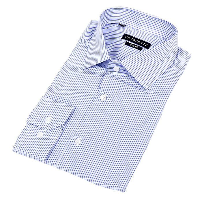 Сорочка приталенная мужская  R204213_FAV цвет голубой, р-р 39