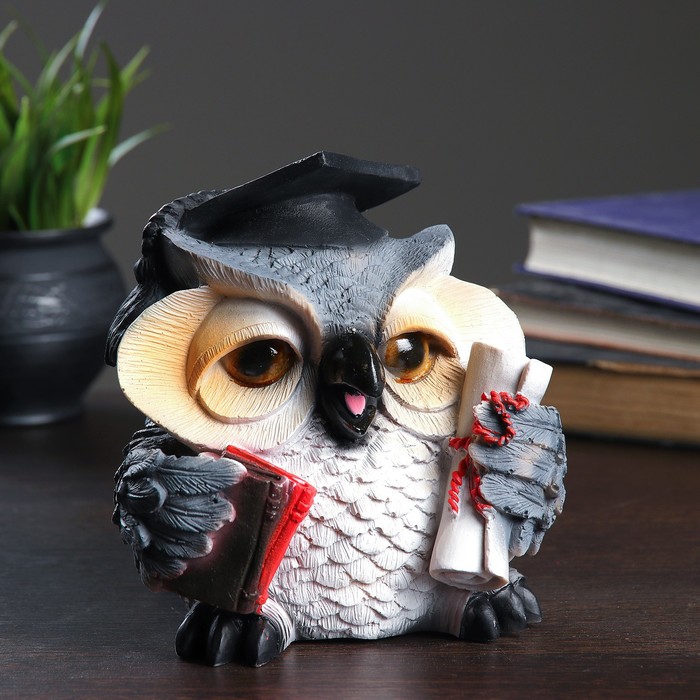 Статуэтка "Сова ученая" 19см