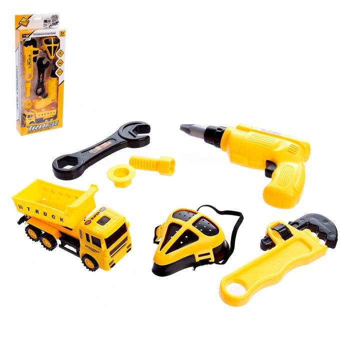 Набор интрументов "Мастер с грузовичком", 7 предметов