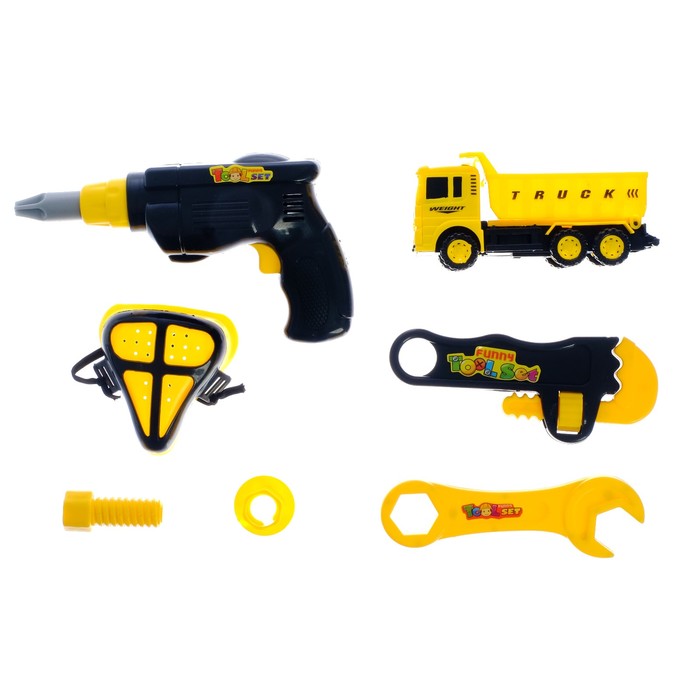 Набор интрументов "Мастер с грузовичком", 7 предметов
