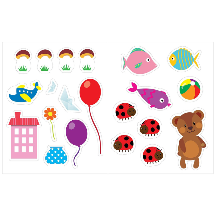 Набор книг с многоразовыми наклейками "Умный малыш" 12 стр.