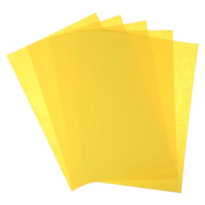 Фетр мягкий 1 мм 40х60 см 220гр/м2 жёлтый 013