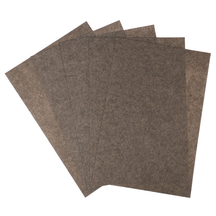 Фетр жёсткий 1 мм 40х60 см 195гр/м2 серый 100