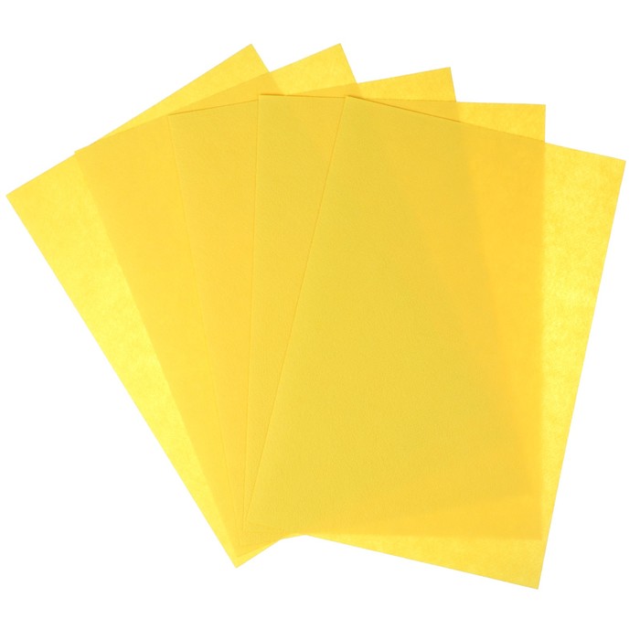 Фетр жёсткий 1 мм 40х60 см 195гр/м2 жёлтый 013