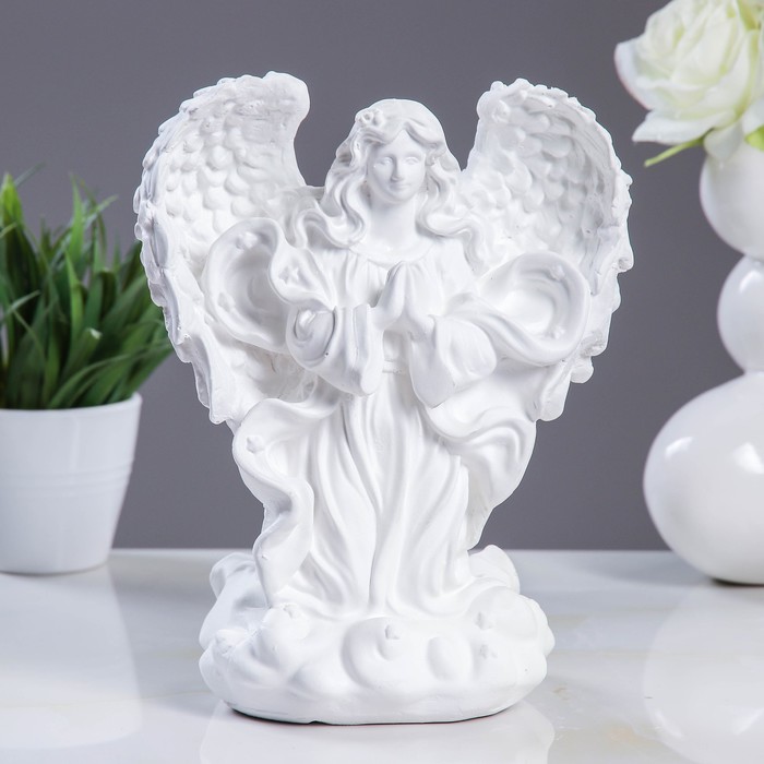 Светящаяся фигура "Ангел дева молящая" 13х20х25см