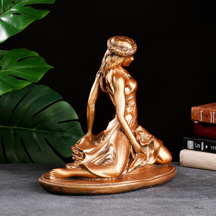 Фигура "Девушка Весна" 31х20х33см, бронза