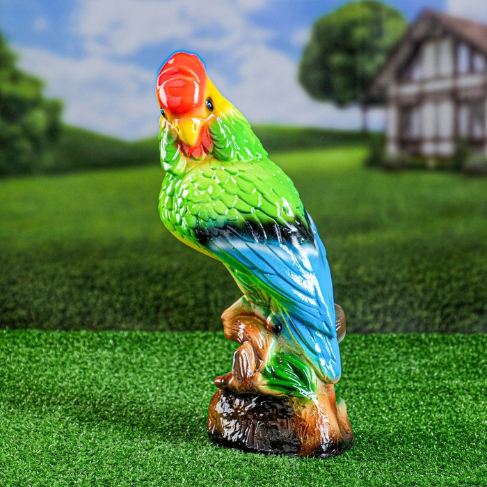 Фигура "Попугай" средний, 13х19х37см