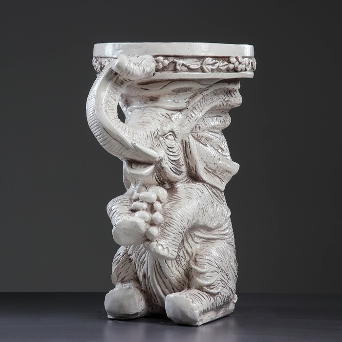 Фигура-подставка "Слон сидя" 35х25х44см, состаренный