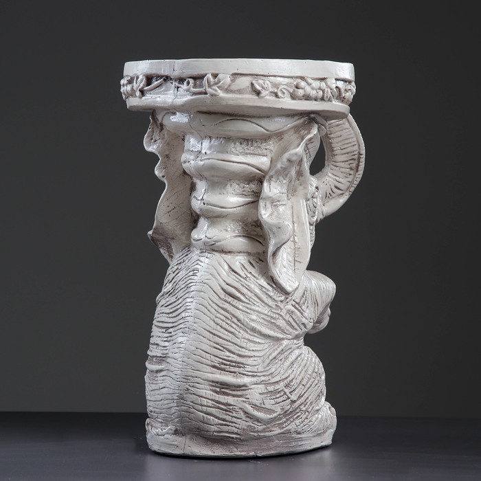 Фигура-подставка "Слон сидя" 35х25х44см, состаренный