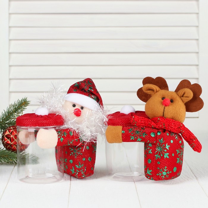 Конфетница "Новогодняя" виды МИКС, вместимость 150 г