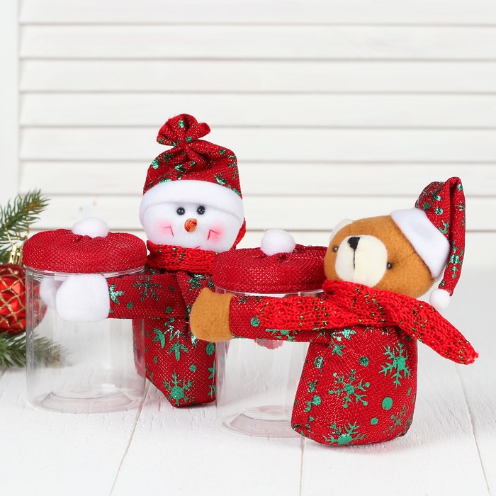 Конфетница "Новогодняя" виды МИКС, вместимость 150 г