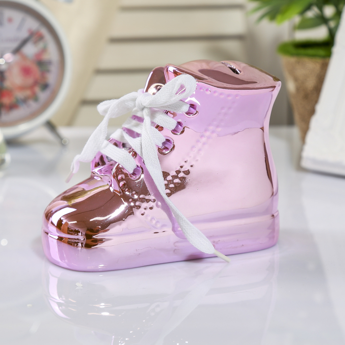 Копилка керамика "Ботинок" МИКС 9,5х12,5х6,5 см