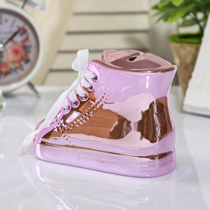 Копилка керамика "Ботинок" МИКС 9,5х12,5х6,5 см