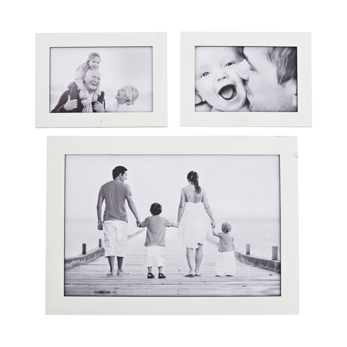 Набор фоторамка, полка на стену "My family"