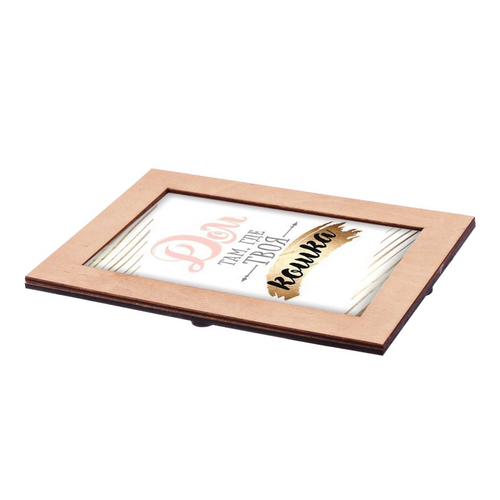 Набор фоторамка, полка на стену "Кошки"