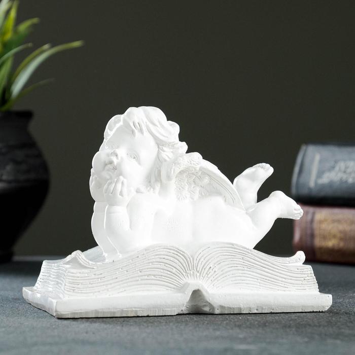 Статуэтка"Ангелочек на книге" 10х13х11см