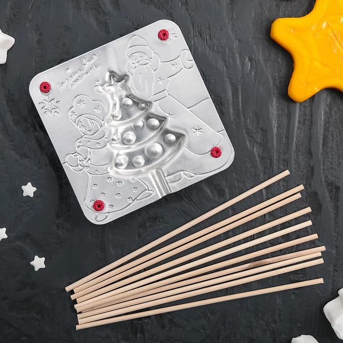 Набор "Елочка" для приготовления леденцов и мармелада, цвет МИКС