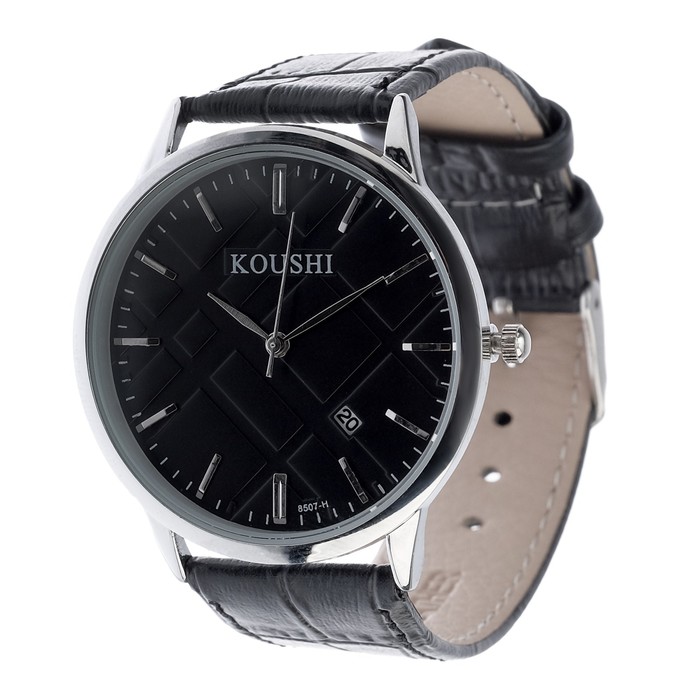 Часы наручные мужские с календарем, микс