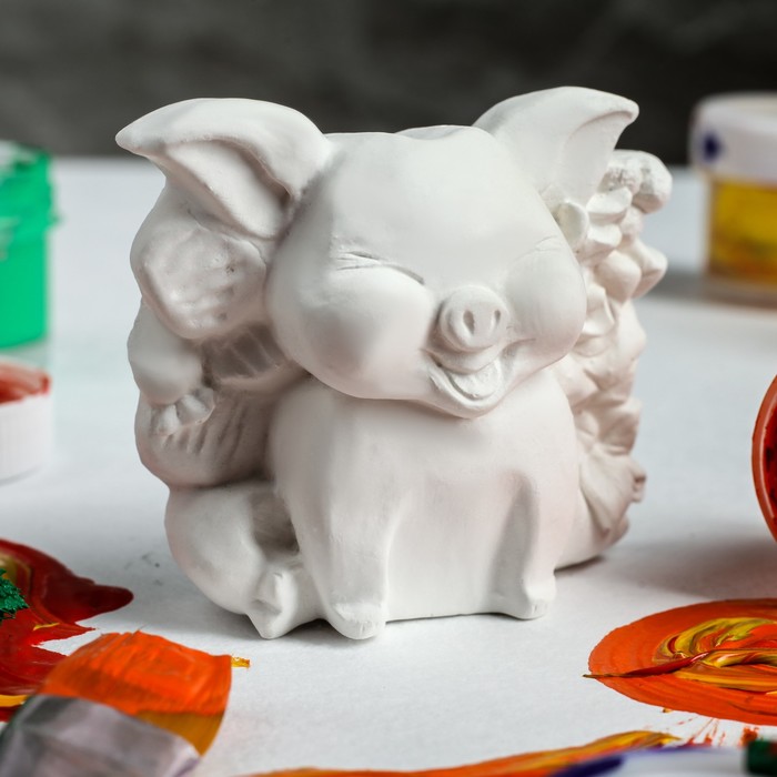 Сувенир фигурка под нанесение "Свинка"