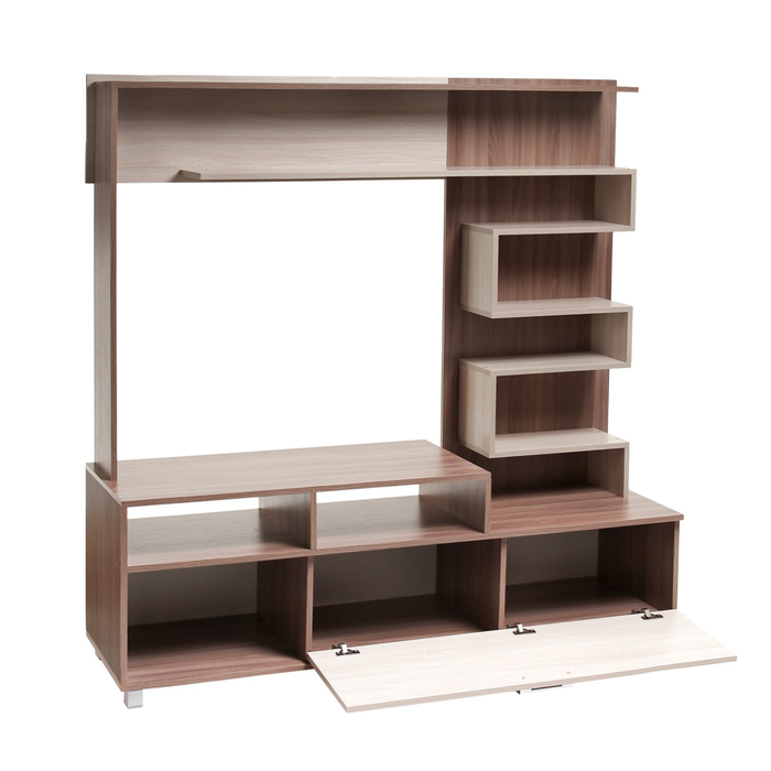 Гостиная Веста, 1600х1600х420, Ясень шимо светлый/Ясень шимо темный