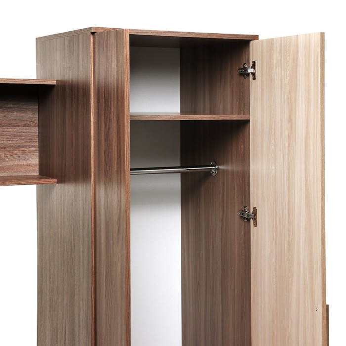 Гостиная Верона, 1850х2400х520, Ясень шимо светлый/Ясень шимо темный