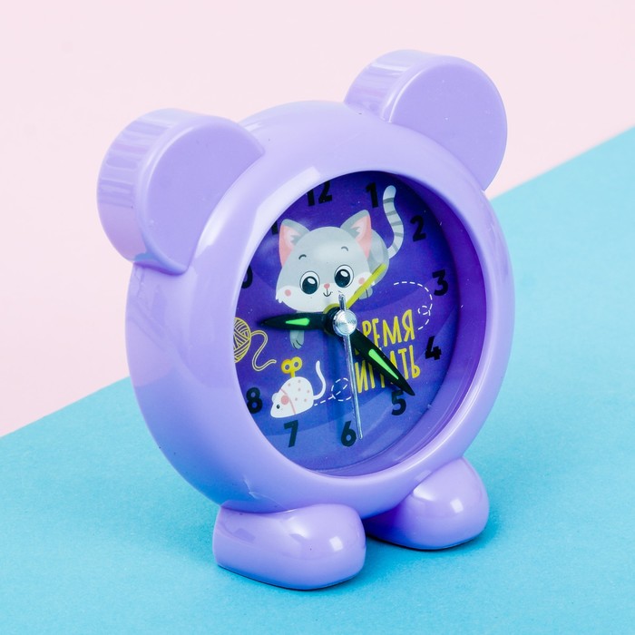 Набор будильник, мягкая игрушка "Время играть"