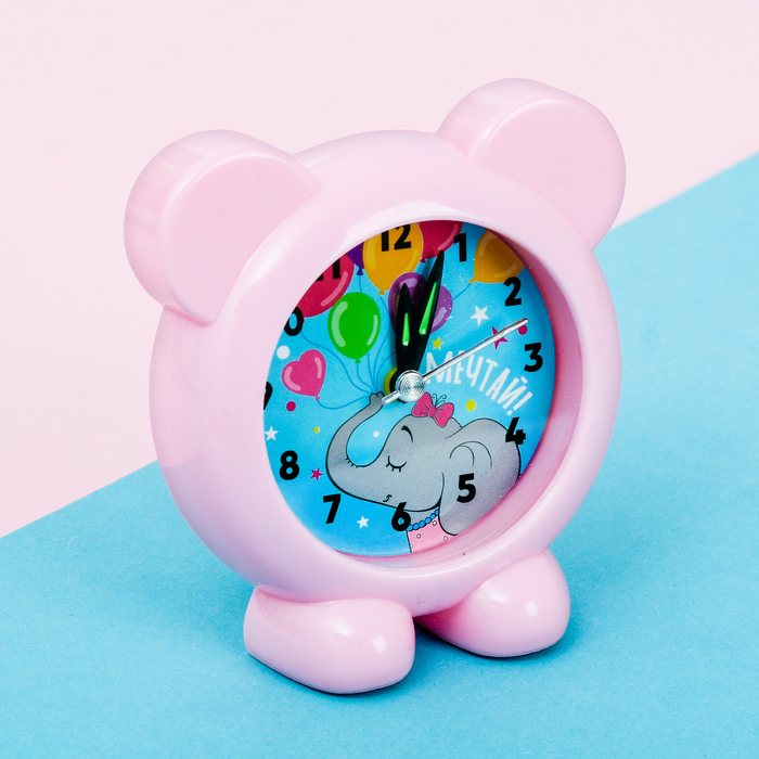 Набор будильник, мягкая игрушка "Мечтай"