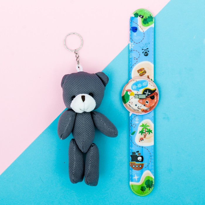 Набор часы наручные, игрушка "Пираты"