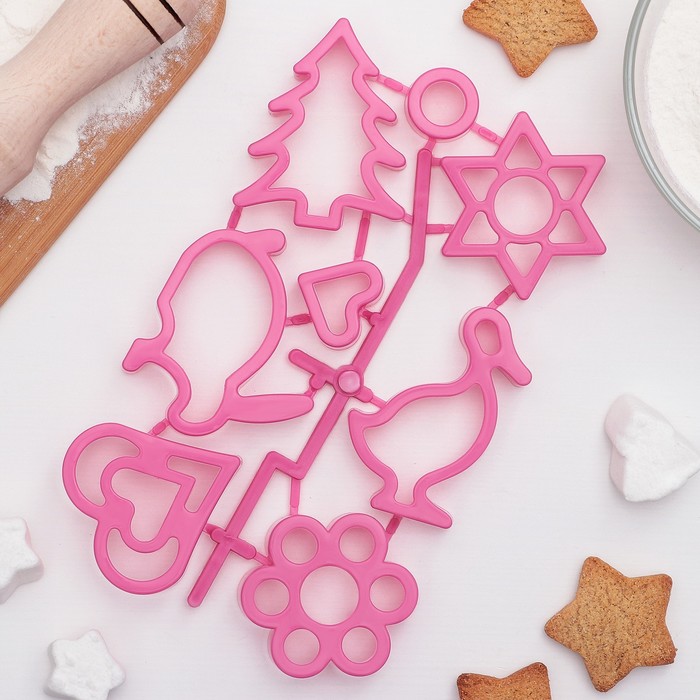 Набор форм для печенья 8 предметов "Настроение",