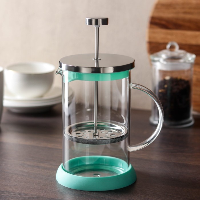 Френч-пресс 800 мл "Келли", цвет зеленый