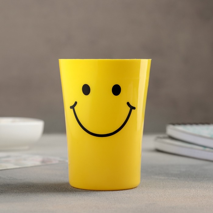 Стакан 320 мл "Смайл", цвета МИКС