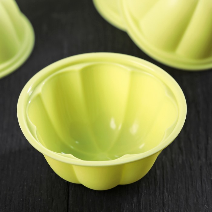 Набор форм для выпечки, 6 шт 6,6х6,6х4,5 см "Сладость", цвета Микс