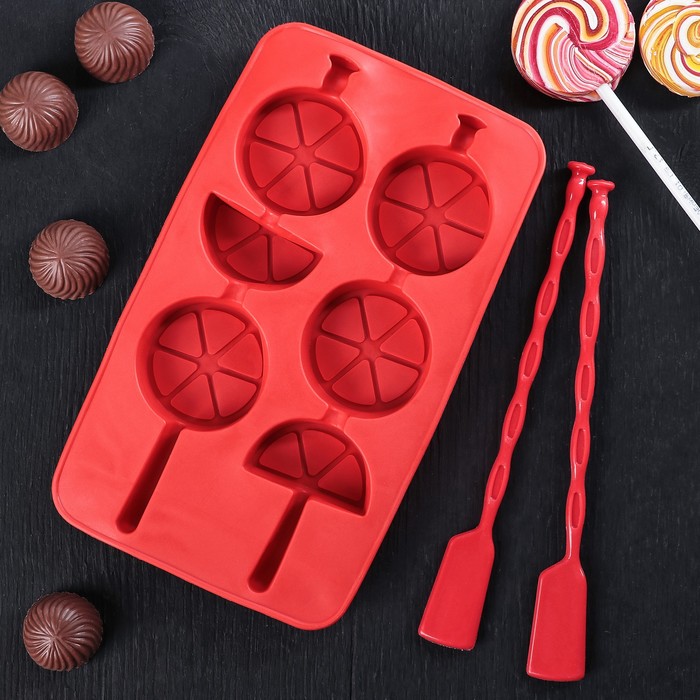 Форма для льда и шоколада "Цитрус", цвета МИКС