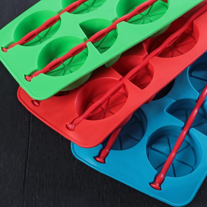 Форма для льда и шоколада "Цитрус", цвета МИКС