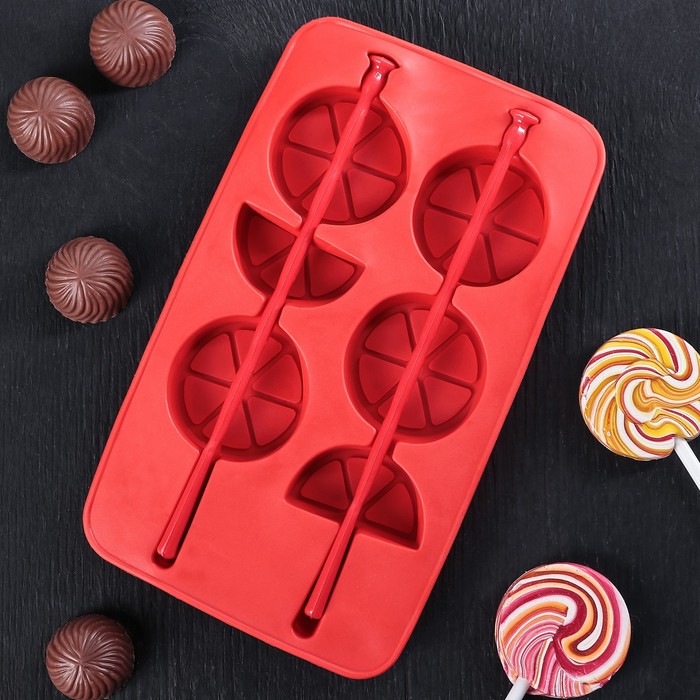 Форма для льда и шоколада "Цитрус", цвета МИКС