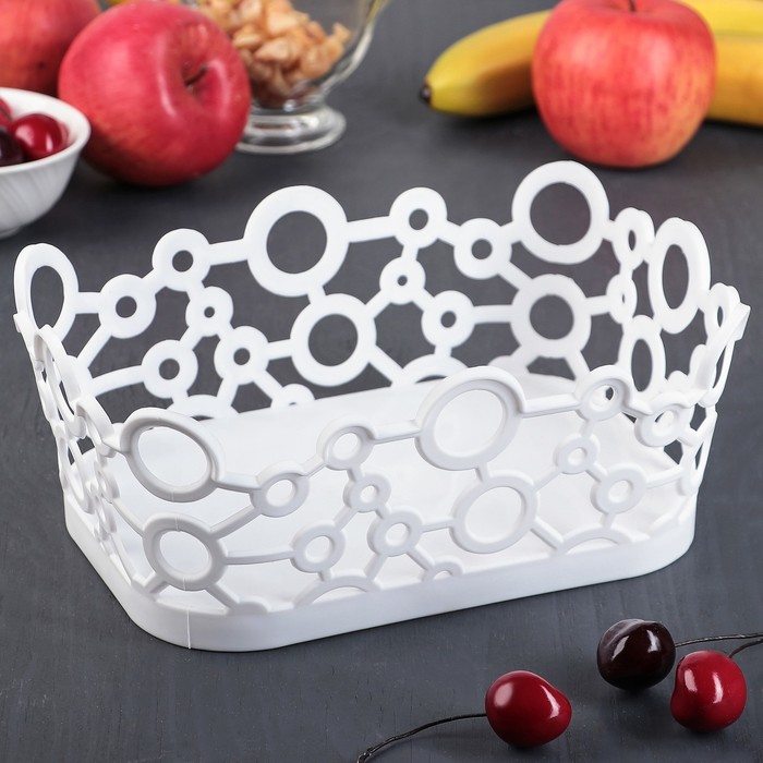 Ваза для фруктов "Круги", цвет МИКС