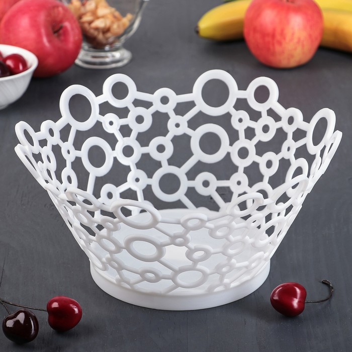 Ваза для фруктов "Круги", цвет МИКС