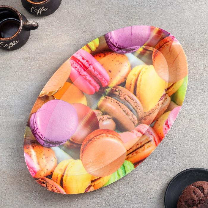 Поднос круглый 30 см "Венге светлый"