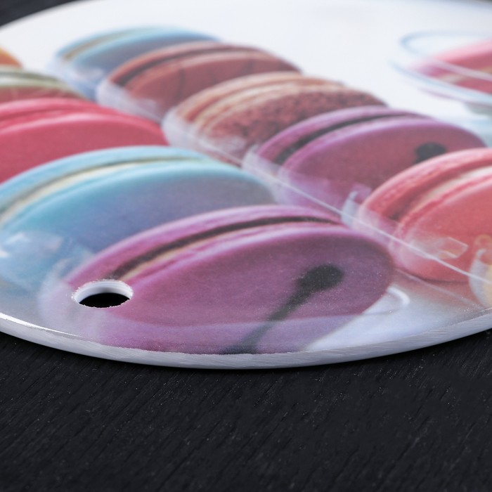 Поднос круглый 21,5 см "Хорошее настроение", цвета МИКС