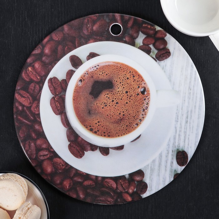 Поднос круглый 21,5 см "Хорошее настроение", цвета МИКС