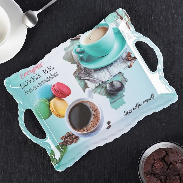 Поднос прямоугольный "Ботанический сад", цвета МИКС