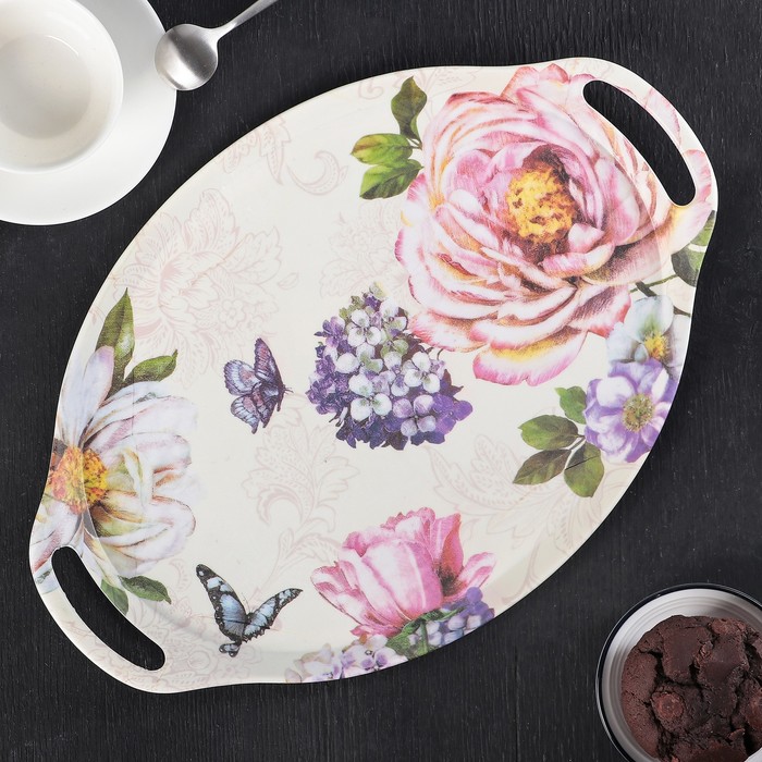 Поднос овальный "Каприз", цвета МИКС